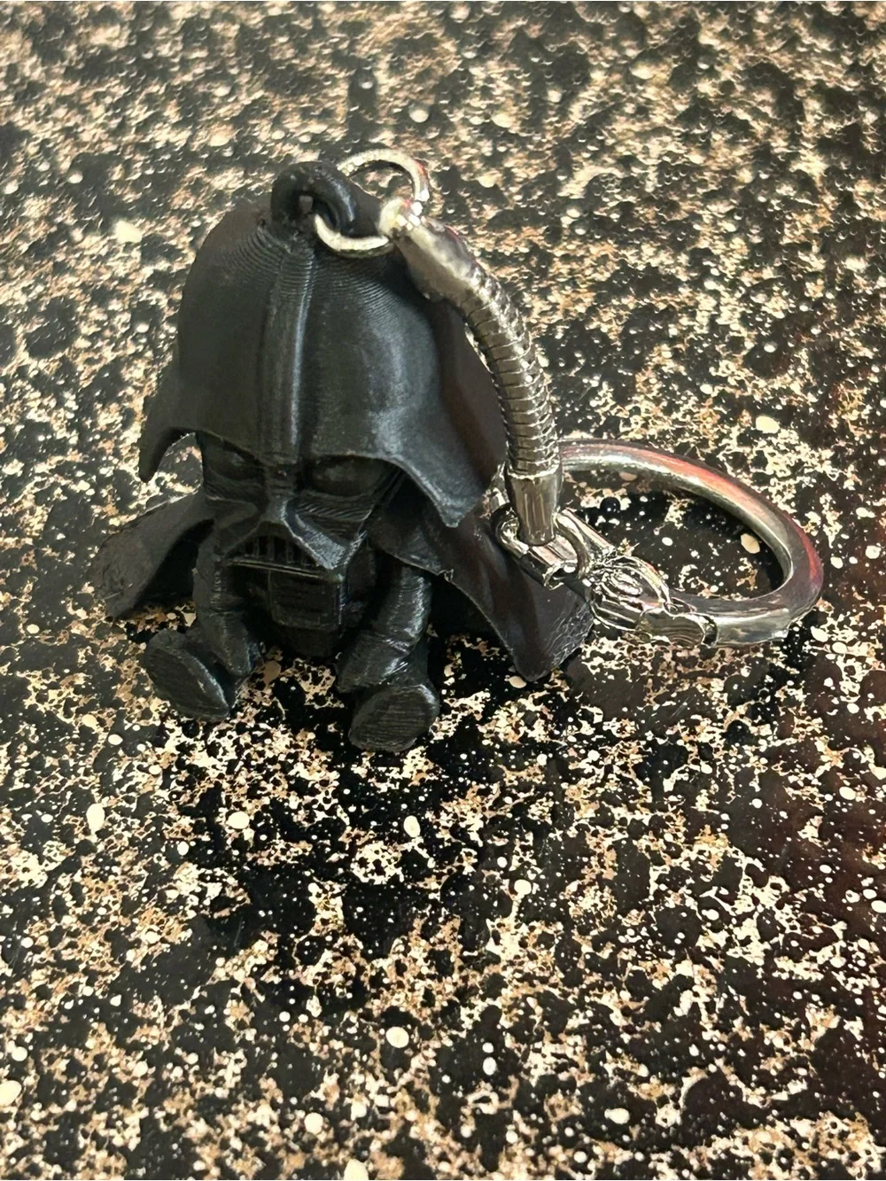 Black Darth Vader Helmet Keychain - Men Accessories